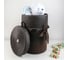 Круглая плетеная корзина для белья Доляна Грей цвет коричневый 36,5х36,5х49 см 4697114 3