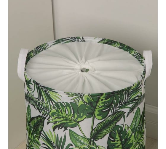 Корзина для белья Доляна Тропики 35х45 см, с затяжкой 5470011