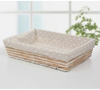 Плетеная корзина для хранения Доляна Горох 30х20х7 см, большая 3133165