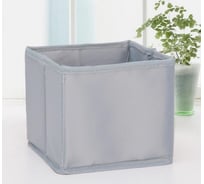 Кофр для хранения Доляна Аморет 14х14х13 см, оксфорд, цвет серый 4538877