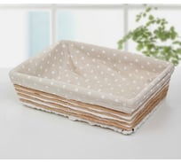 Плетеная корзина для хранения Доляна Горох 25.5х18.5х7 см, малая 3133164