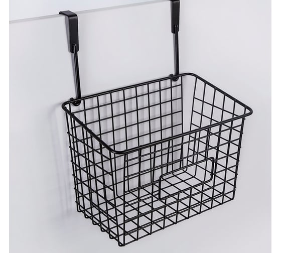 Подвесная корзина Доляна 23х15.5х30.5 см, цвет черный 4097269 1