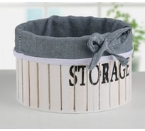 Короб для хранения Доляна STORAGE 15х15х9 см, малый, цвет белый 3954837
