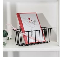 Подвесная корзина Доляна 11х23х11 см, цвет черный 5516643