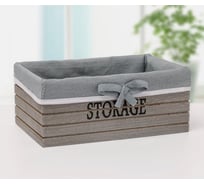 Короб для хранения Доляна STORAGE 20х11.5х9 см, малый, цвет серый 3954831