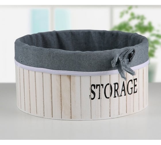 Короб для хранения Доляна STORAGE 23х23х11 см, большой, цвет белый 3954835