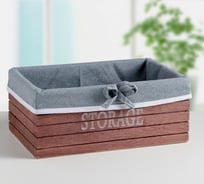 Короб для хранения Доляна STORAGE 24х16х10 см, средний, цвет коричневый 3954833