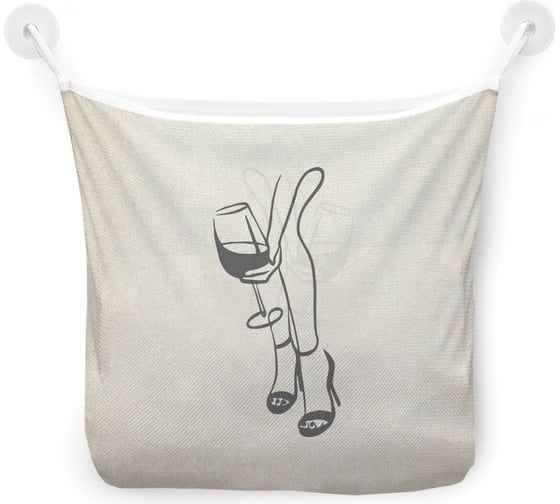 Органайзер для ванной - Сетка настенная на присосках для игрушек JoyArty "Независимая женщина", 39x33 см, tgb_385288 1