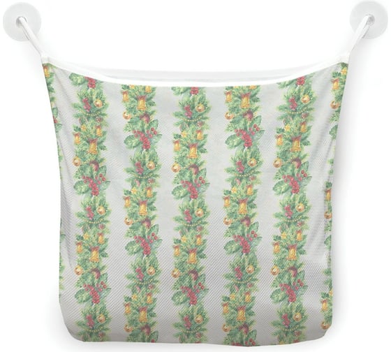 Органайзер для ванной - Сетка настенная на присосках для игрушек JoyArty "Новогодняя лиана", 39x33 см, tgb_380859 1