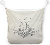 Органайзер для ванной - Сетка настенная на присосках для игрушек JoyArty "Рука об руку по жизни", 39x33 см, tgb_385279