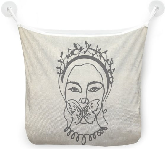 Органайзер для ванной - Сетка настенная на присосках для игрушек JoyArty "Поцелуй бабочки", 39x33 см, tgb_385277 1