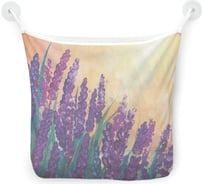 Органайзер для ванной - Сетка настенная на присосках для игрушек JoyArty "Лаванда на рассвете", 39x33 см, tgb_385254