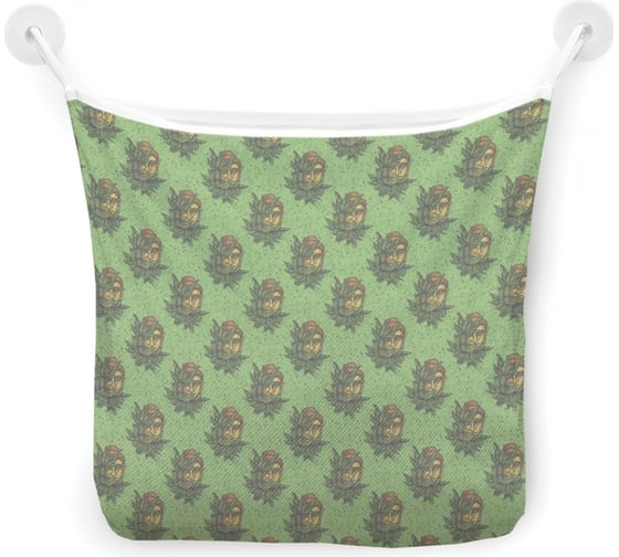 Органайзер для ванной - Сетка настенная на присосках для игрушек JoyArty "Будда в листьях", 39x33 см, tgb_378640 1