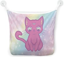 Органайзер для ванной - Сетка настенная на присосках для игрушек JoyArty "Кот на радуге", 39x33 см, tgb_385262