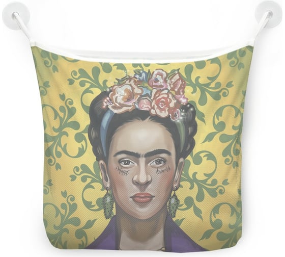 Органайзер для ванной - Сетка настенная на присосках для игрушек JoyArty "Загадочная Фрида", 39x33 см, tgb_378637 1