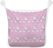 Органайзер для ванной - Сетка настенная на присосках для игрушек JoyArty "Единорог на радуге", 39x33 см, tgb_19538