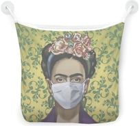 Органайзер для ванной - Сетка настенная на присосках для игрушек JoyArty "Фрида в маске", 39x33 см, tgb_378642