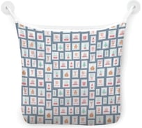 Органайзер для ванной - Сетка настенная на присосках для игрушек JoyArty "Новогодние почтовые марки", 39x33 см, tgb_290619