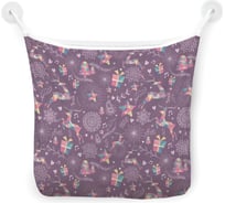 Органайзер для ванной - Сетка настенная на присосках для игрушек JoyArty "Новогодний олень", 39x33 см, tgb_378418