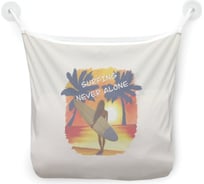 Органайзер для ванной - Сетка настенная на присосках для игрушек JoyArty "Серфинг на закате", 39x33 см, tgb_385263