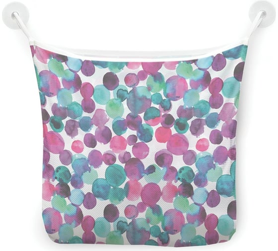 Органайзер для ванной - Сетка настенная на присосках для игрушек JoyArty "Праздничное конфетти", 39x33 см, tgb_274841 1