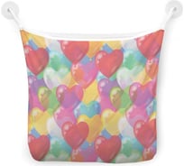 Органайзер для ванной - Сетка настенная на присосках для игрушек JoyArty "Сердечное ограждение", 39x33 см, tgb_11738