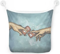 Органайзер для ванной - Сетка настенная на присосках для игрушек JoyArty "Сюрреалистическое сотворение", 39x33 см, tgb_378641