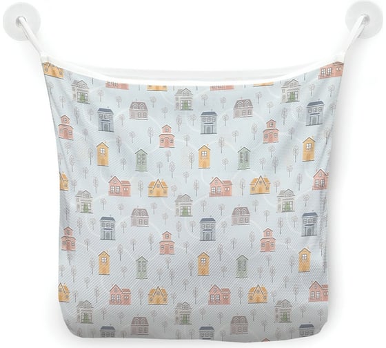 Органайзер для ванной - Сетка настенная на присосках для игрушек JoyArty "Городские тропы", 39x33 см, tgb_380798 1