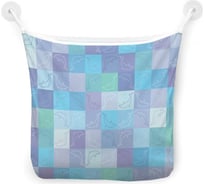 Органайзер для ванной - Сетка настенная на присосках для игрушек JoyArty "Квадраты с дельфинами", 39x33 см, tgb_20434