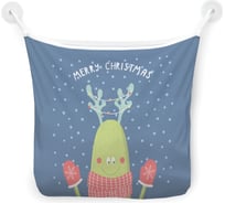 Органайзер для ванной - Сетка настенная на присосках для игрушек JoyArty "Рождественское настроение", 39x33 см, tgb_290635