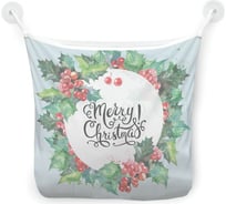 Органайзер для ванной - Сетка настенная на присосках для игрушек JoyArty "Омела на Рождество", 39x33 см, tgb_380826