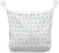 Органайзер для ванной - Сетка настенная на присосках для игрушек JoyArty "Лось возле дома", 39x33 см, tgb_380831