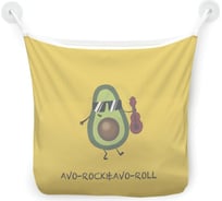 Органайзер для ванной - Сетка настенная на присосках для игрушек JoyArty "Крутой авокадо", 39x33 см, tgb_385268