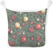 Органайзер для ванной - Сетка настенная на присосках для игрушек JoyArty "Елка в шарах", 39x33 см, tgb_380794