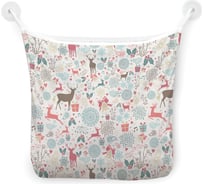 Органайзер для ванной - Сетка настенная на присосках для игрушек JoyArty "Новогодние олени", 39x33 см, tgb_185481