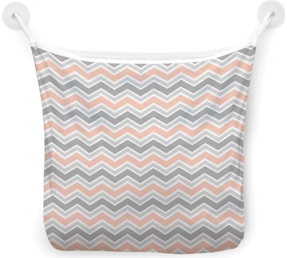 Органайзер для ванной - Сетка настенная на присосках для игрушек JoyArty "Просторы зигзагов", 39x33 см, tgb_6936 1