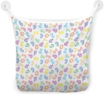 Органайзер для ванной - Сетка настенная на присосках для игрушек JoyArty "Геометрические цифры", 39x33 см, tgb_51826