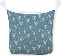 Органайзер для ванной - Сетка настенная на присосках для игрушек JoyArty "Модный лось", 39x33 см, tgb_185494