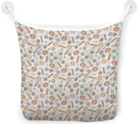 Органайзер для ванной - Сетка настенная на присосках для игрушек JoyArty "Рождественские сладости", 39x33 см, tgb_380813 1