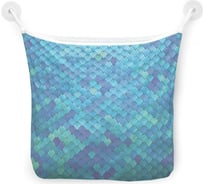 Органайзер для ванной - Сетка настенная на присосках для игрушек JoyArty "Мелкие чешуйки", 39x33 см, tgb_2393