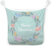 Органайзер для ванной - Сетка настенная на присосках для игрушек JoyArty "Рождественский венок", 39x33 см, tgb_380822