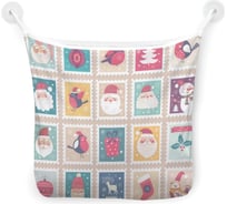 Органайзер для ванной - Сетка настенная на присосках для игрушек JoyArty "Праздничные марки", 39x33 см, tgb_78639