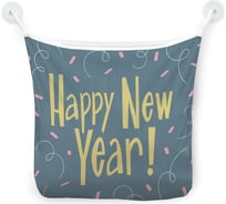 Органайзер для ванной - Сетка настенная на присосках для игрушек JoyArty "Новый год в конфетти", 39x33 см, tgb_380849