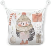 Органайзер для ванной - Сетка настенная на присосках для игрушек JoyArty "Рождественская сова", 39x33 см, tgb_380852