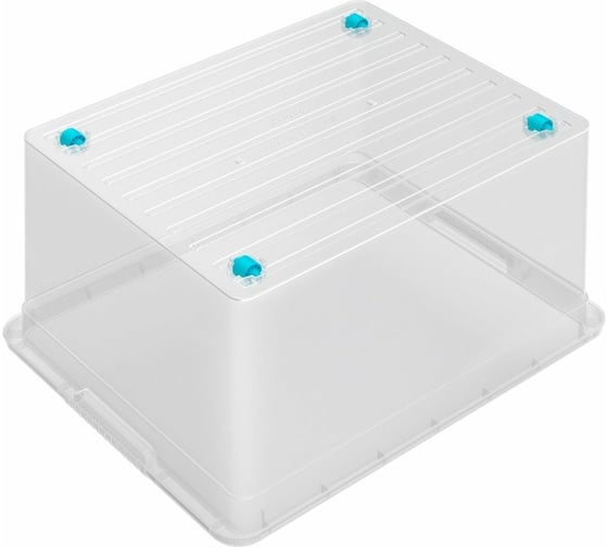 Ящик для хранения FunBox Basic с крышкой 37 л на колесах 47396
