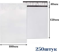 Курьерский пакет ООО Пломба.Ру 100x150+40, 50мкм, 250 штук, 1006494