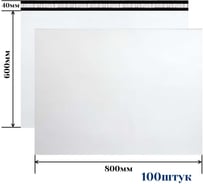 Курьерский пакет ООО Пломба.Ру 800x600+40, 50мкм, 100 штук 1006562