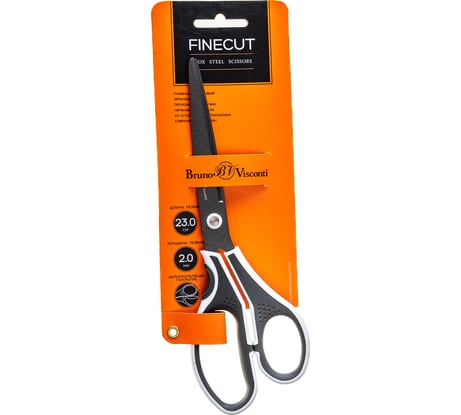 Ножницы Bruno Visconti FINECUT с тефлоновым покрытием 23 см эргономичные ручки 60-0056