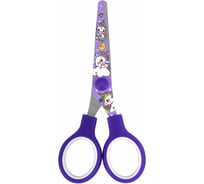 Ножницы BRAUBERG 130 мм сиреневые, с цветной печатью Единороги, закругленные, 12 шт 238350