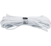 Шнур вязаный полипропиленовый с сердечником Политех белый, Ф8 мм, 25м, 23 ктекс, 140 кгс 8001090